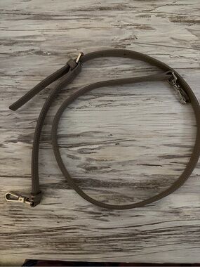 Excellent condition Agnes b shoulder strap in gray and silver accent
